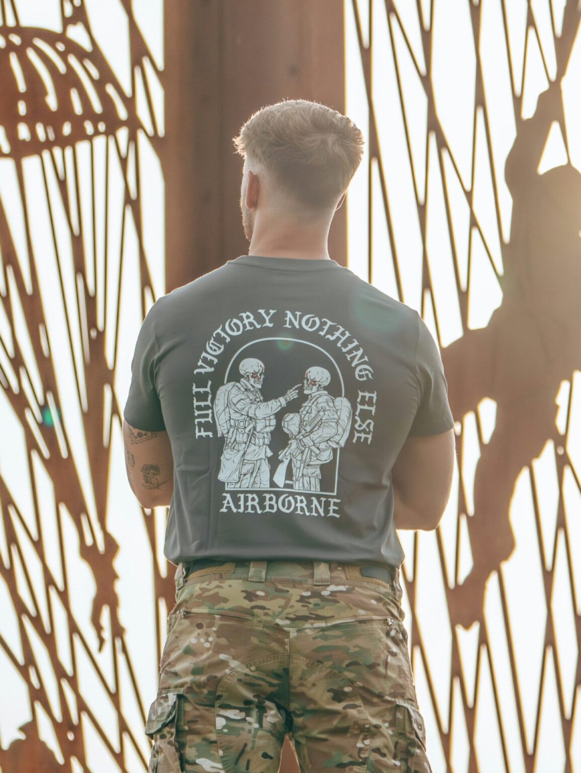 20240903_160840-scaled-1.jpg tshirt featuring World War II design of two soldiers standing before a parachute jump