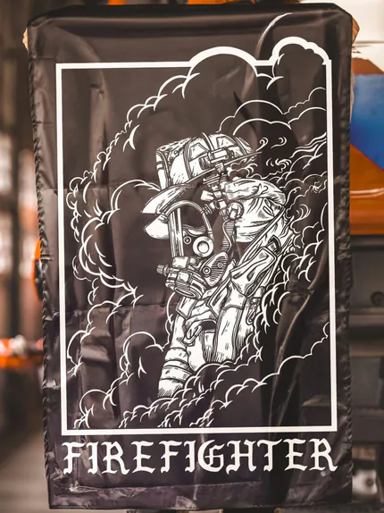 Firefighter Flag, military apparel by The Trace