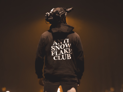 Anti Snowflake Club Text Hoodie