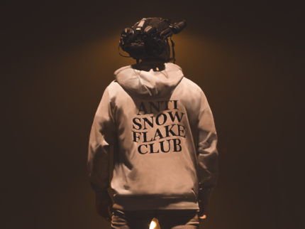 Anti Snowflake Club Text Hoodie