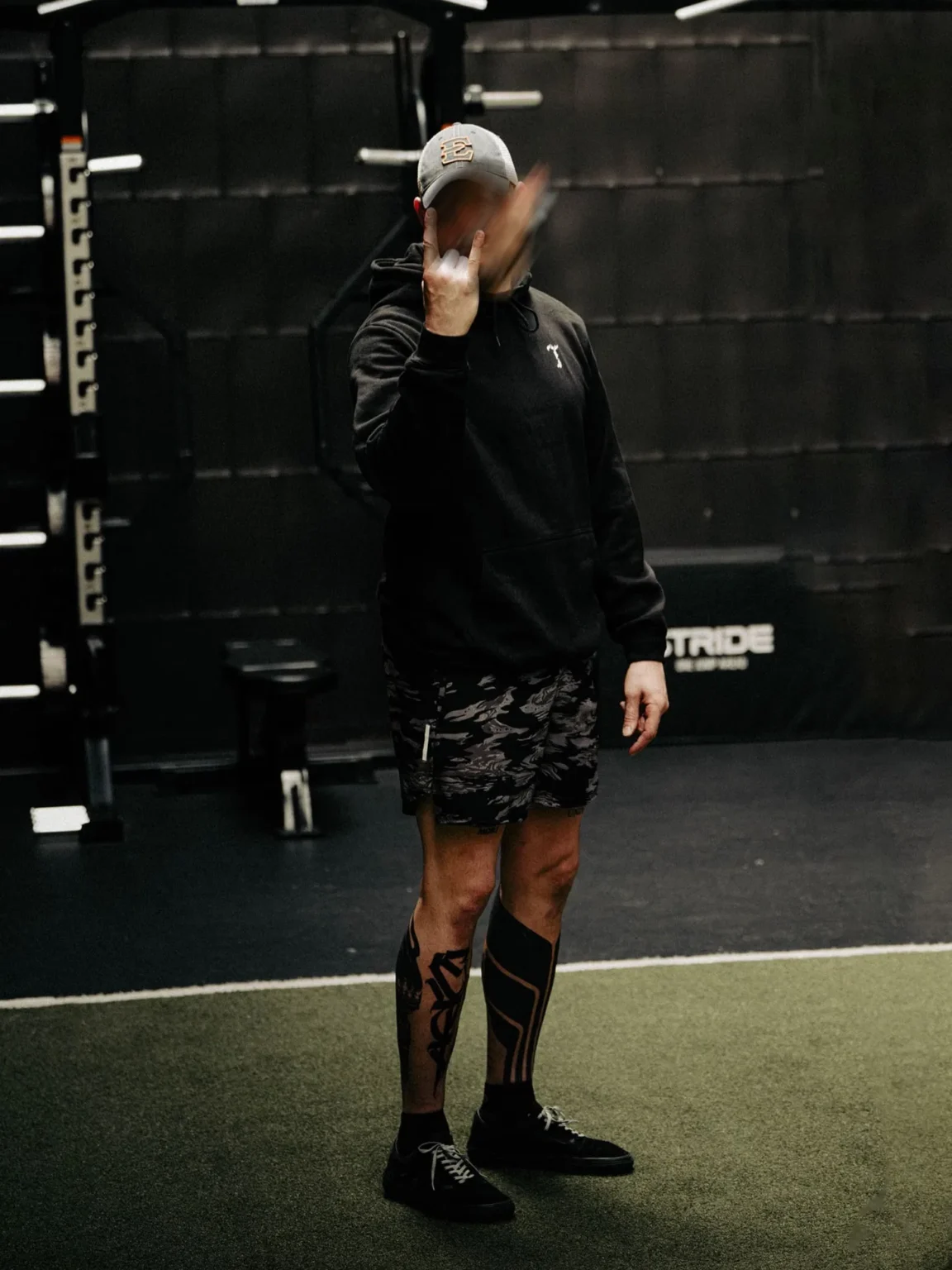 Black hoodie from The Trace featuring Set the Standard design symbolizing the pursuit of the highest performance