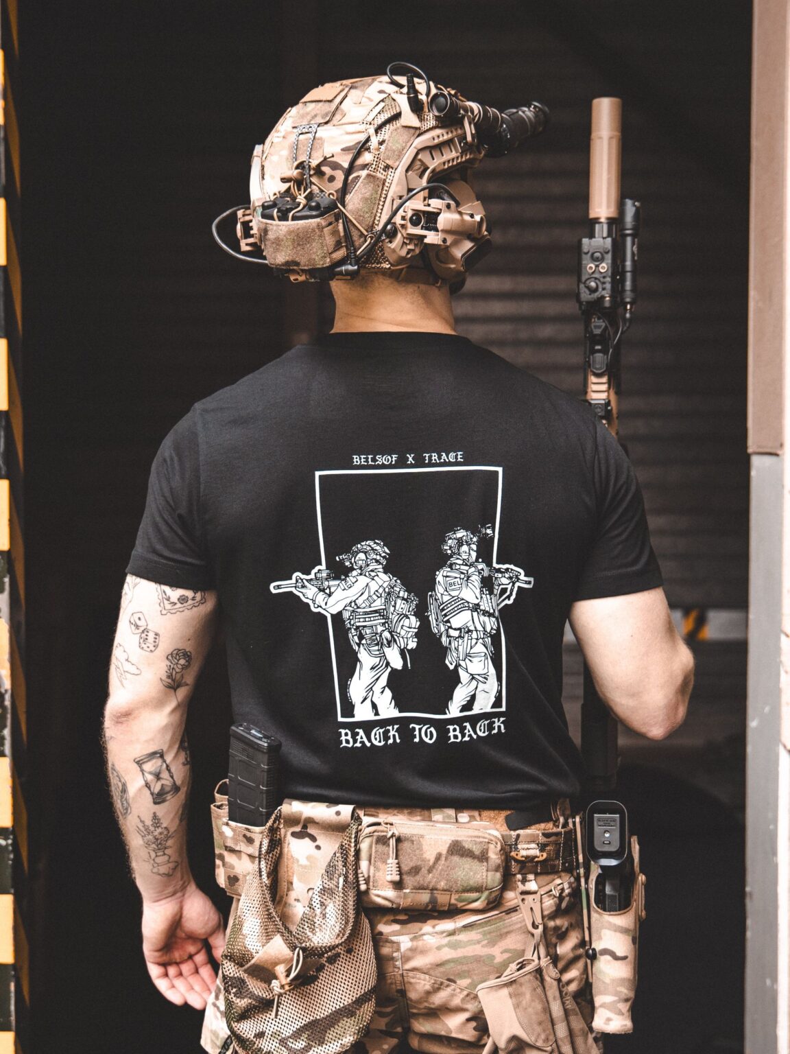 Back to Back T-Shirt, military apparel by The Trace