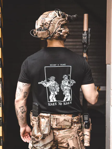 Back to Back T-Shirt, military apparel by The Trace