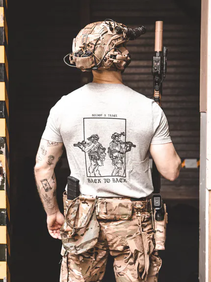 Back to Back T-Shirt, military apparel by The Trace