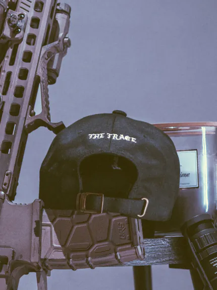 Dad Hat back print, military apparel by The Trace