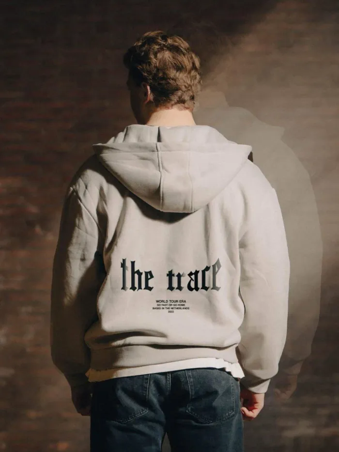 The Trace Premium hoodie featuring sleek and minimalist style with refined details