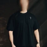 Black T-shirt from The Trace Premium collection with clean, minimalist design