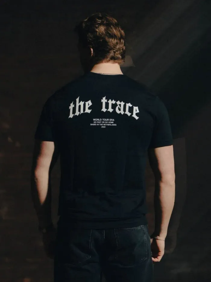 Black T-shirt from The Trace Premium collection with clean, minimalist design