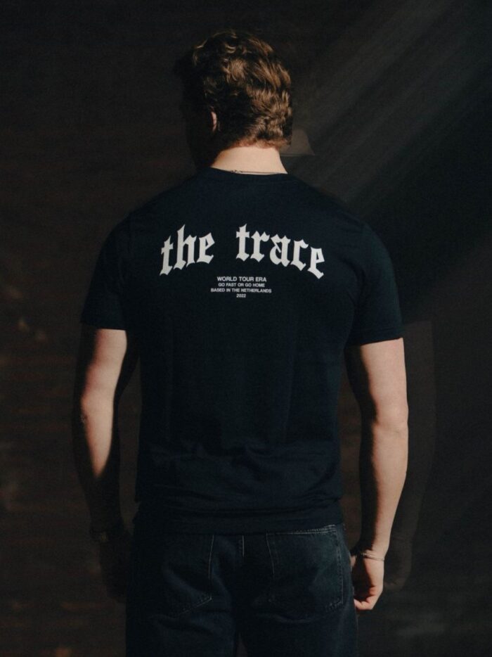 Black T-shirt from The Trace Premium collection with clean, minimalist design
