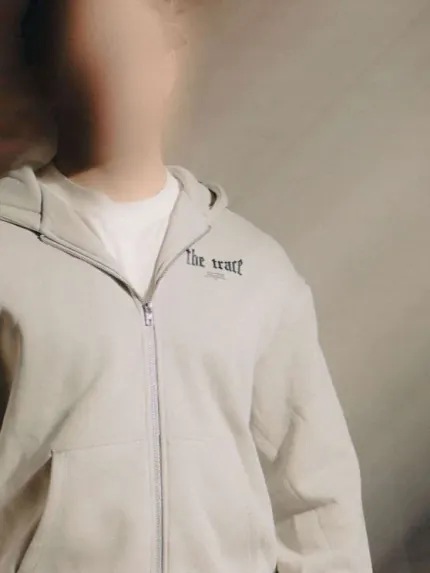 The Trace Premium hoodie featuring sleek and minimalist style with refined details