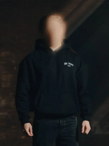The Trace Premium hoodie featuring sleek and minimalist style with refined details