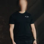 Black T-shirt from The Trace Premium collection with clean, minimalist design