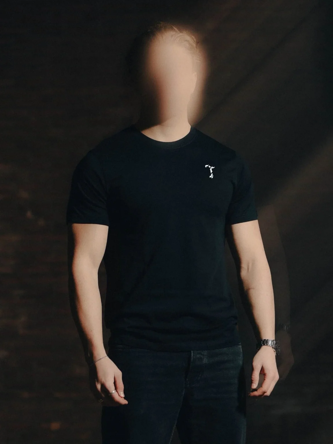 Edit_Studio24 1 1 Black T-shirt from The Trace Premium collection with clean, minimalist design