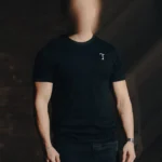 Black T-shirt from The Trace Premium collection with clean, minimalist design