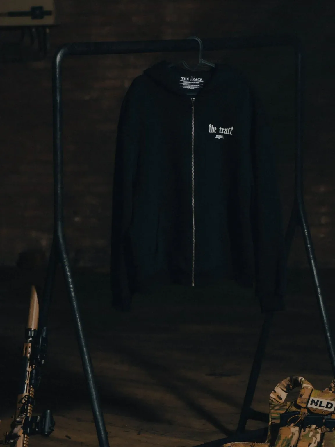 The Trace Premium hoodie featuring sleek and minimalist style with refined details