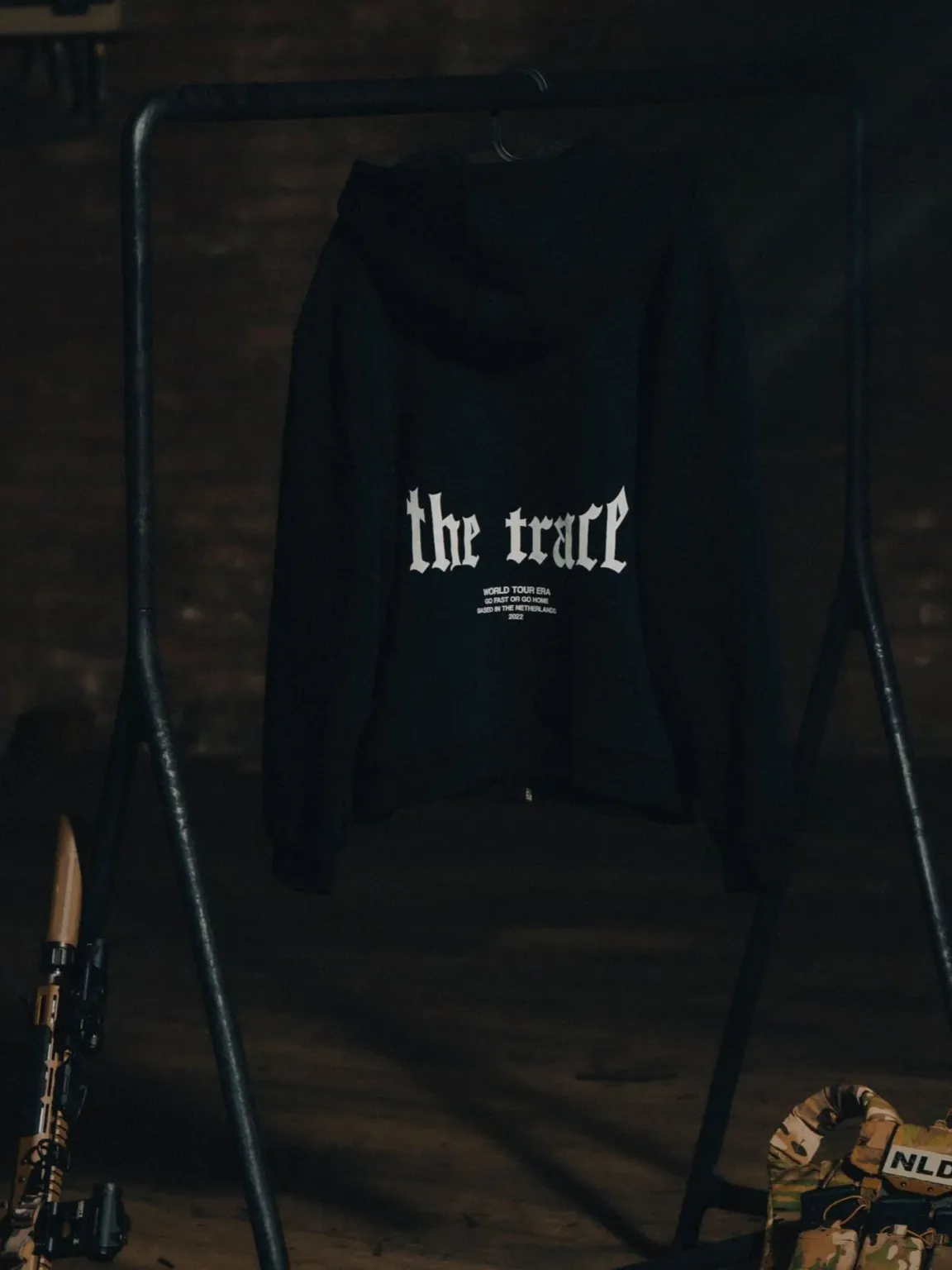 The Trace Premium hoodie featuring sleek and minimalist style with refined details