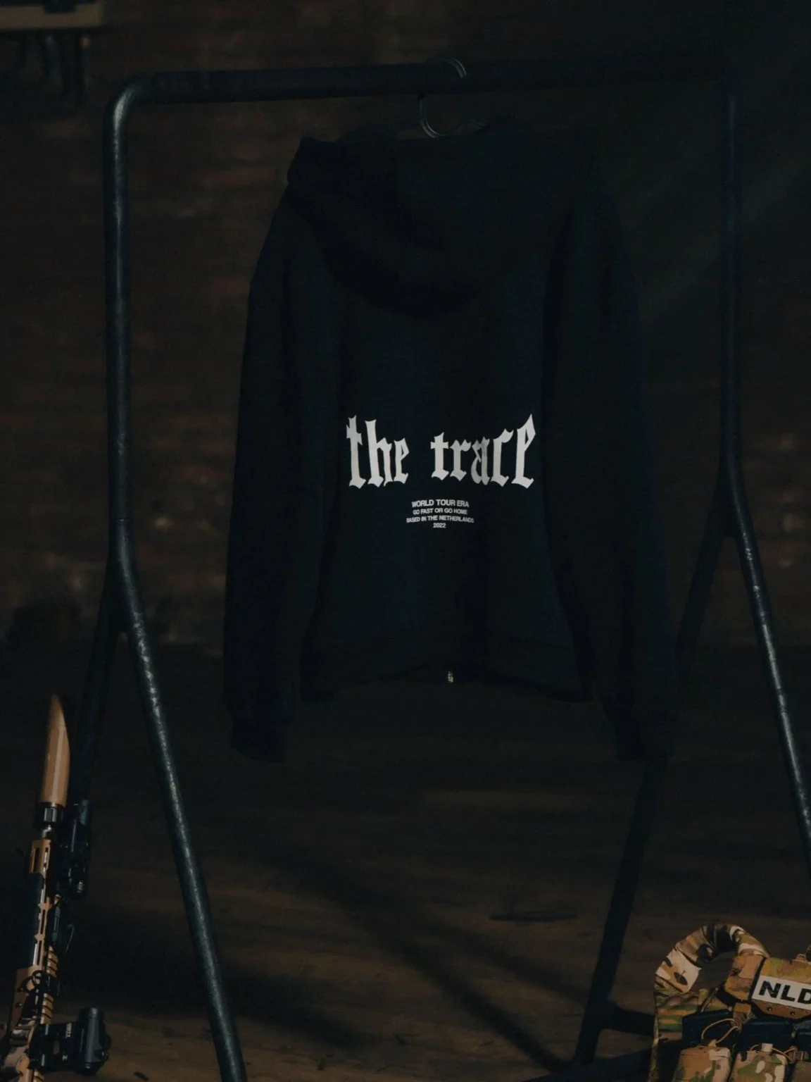 The Trace Premium hoodie featuring sleek and minimalist style with refined details