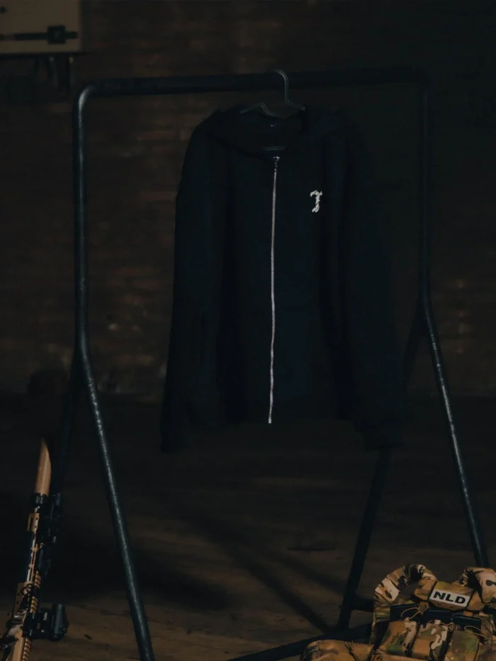 The Trace Premium hoodie featuring sleek and minimalist style with refined details