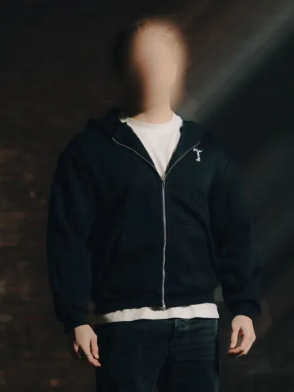 The Trace Premium hoodie featuring sleek and minimalist style with refined details