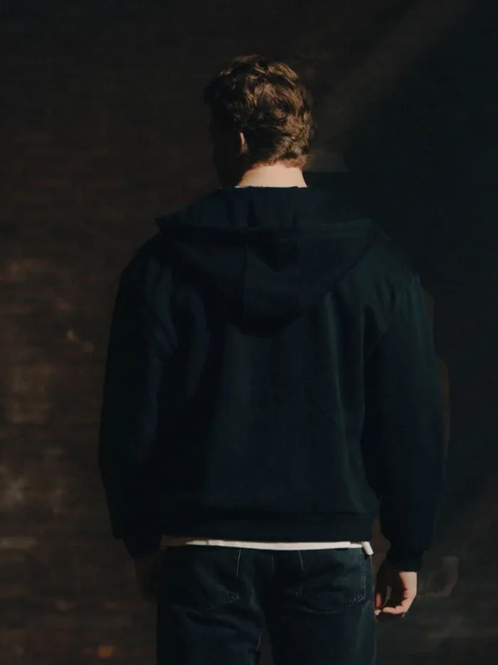 The Trace Premium hoodie featuring sleek and minimalist style with refined details