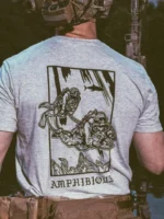 the trace apparel collection featuring two military reconnaissance divers swimming underwater