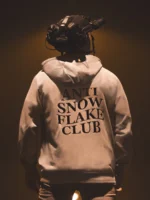 Anti Snowflake Club Text Hoodie