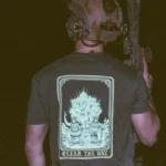 the trace apparel collection with 2 guys sitting in front of a explosing because they are part of the eod