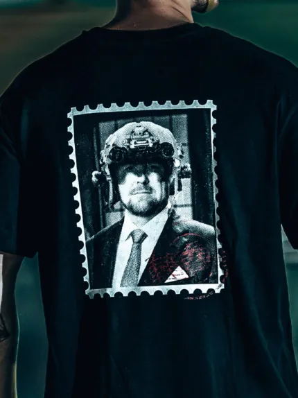 the trace apparel collection featuring king willem alexander with a helmet with nightvision