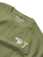 Military-style Trace T-shirt made from durable, high-quality fabric with a comfortable fit; features the signature T logo on the chest, subtle yet bold, symbolising focus, resilience, and tactical intent.