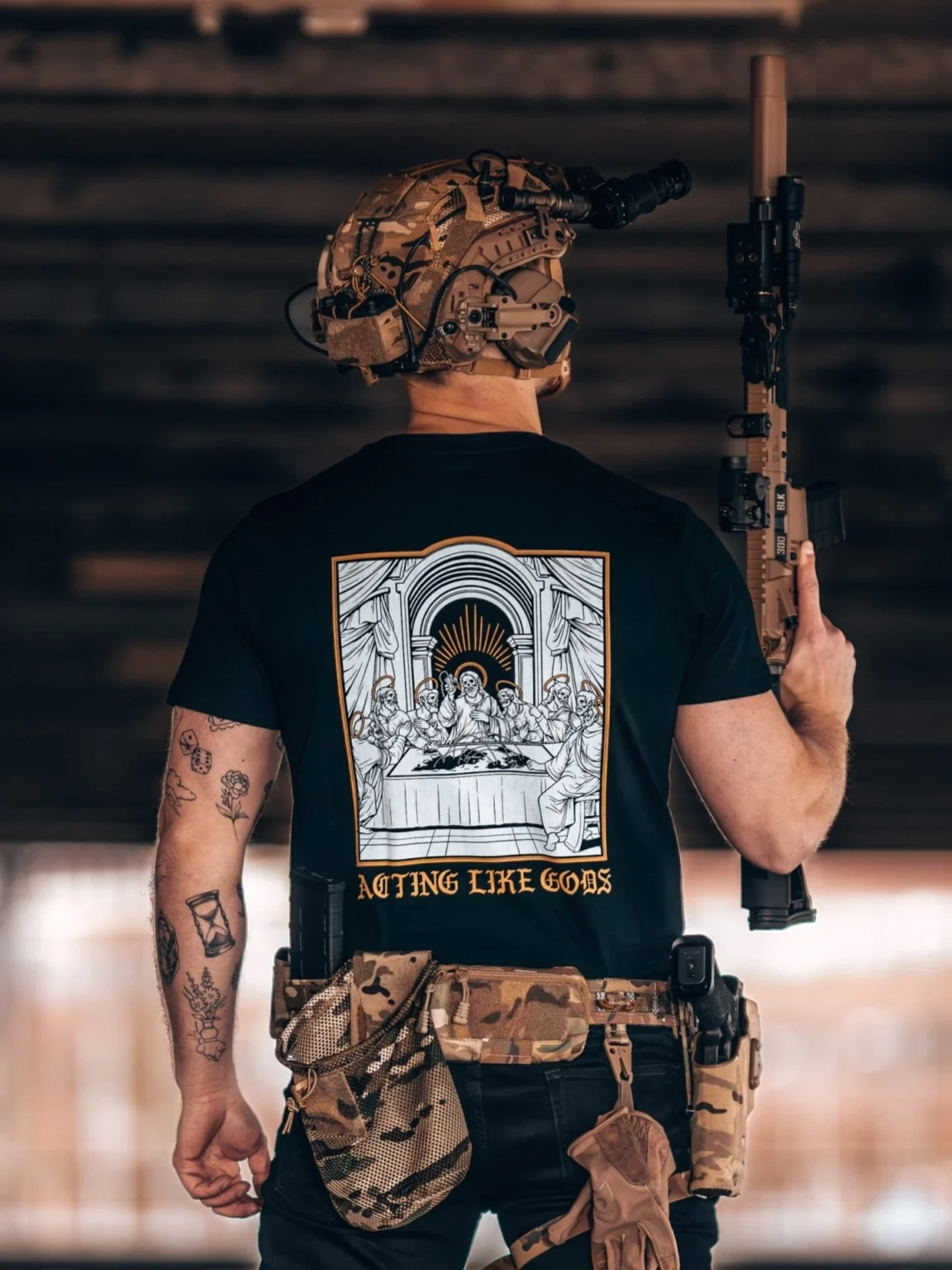 acting-like-Gods-shirt_1 the trace apparel collection featuring a group of people acting like gods arguing what countries they want to nuke