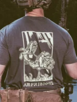 the trace apparel collection featuring two military reconnaissance divers swimming underwater