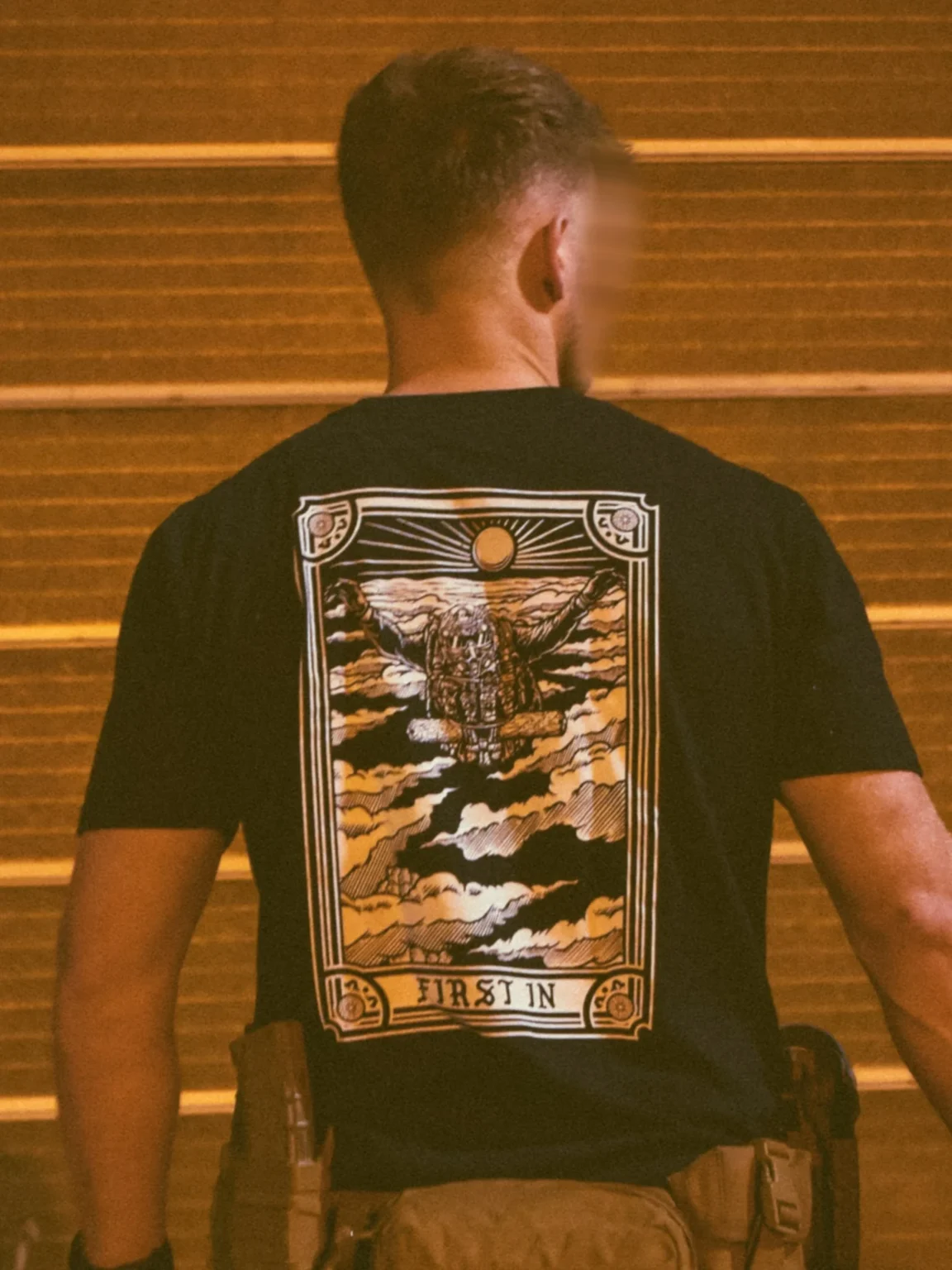 first-in-black-tshirt-fshop_1 the trace apparel collection featuring a military free fall guy in mid air