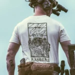 the trace apparel collection featuring rangers boarding a chinook