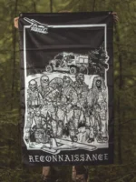 the trace apparel collection featuring a military reconnaissance group standing next to their equipment