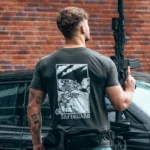 the trace apparel collection featuring a group of operators protecting a vip