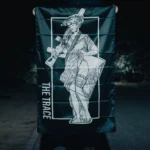 Machinegunner Statue Flag, military apparel by The Trace