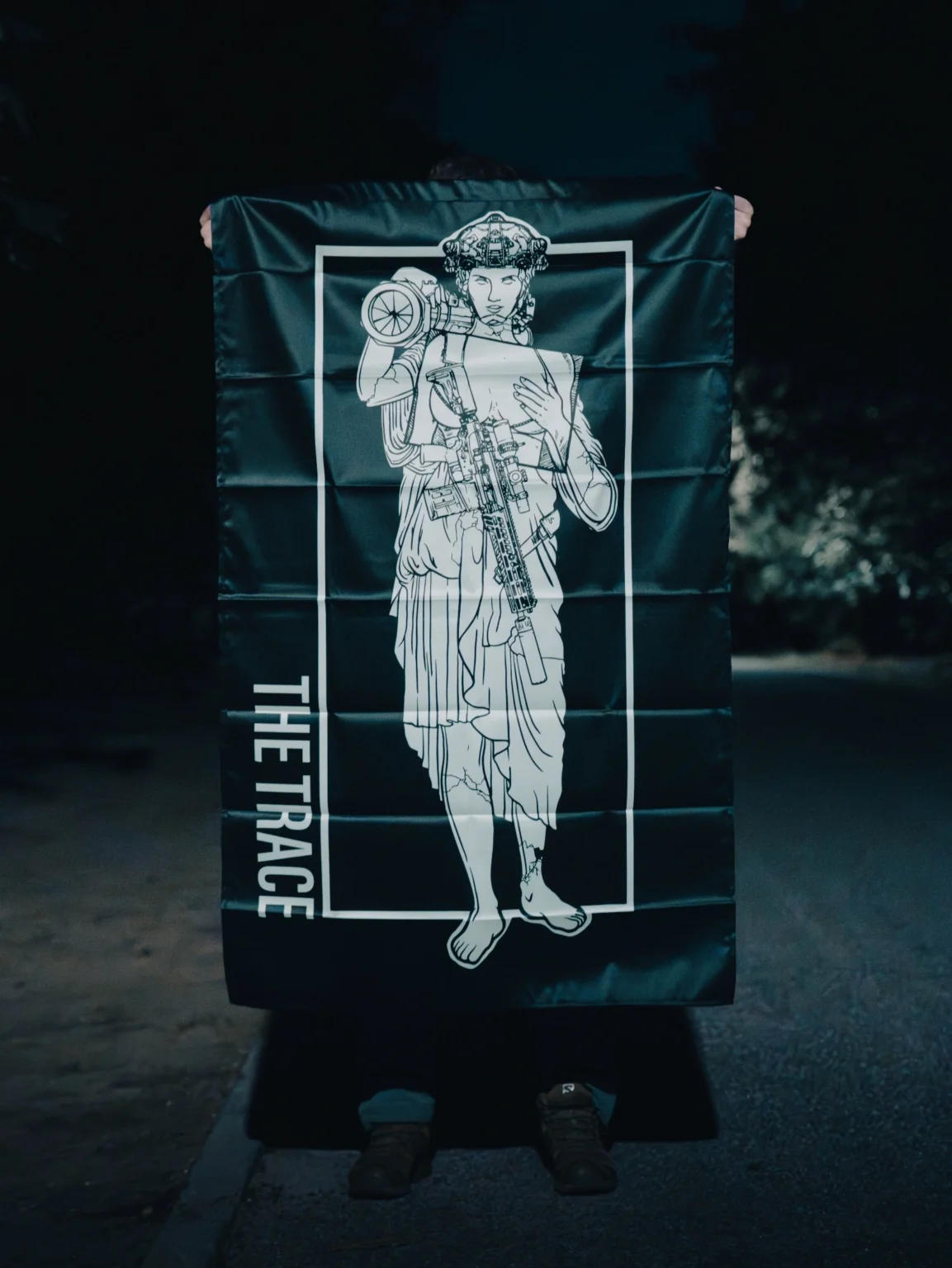 DSC00348_1_ Anti Tank Statue Flag, military apparel by The Trace
