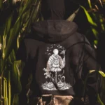 the trace halloween hoodie with a scarecrow