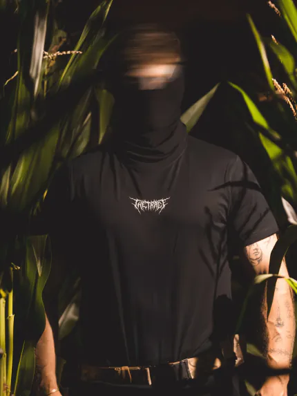 the trace halloween shirt with their logo on the chest