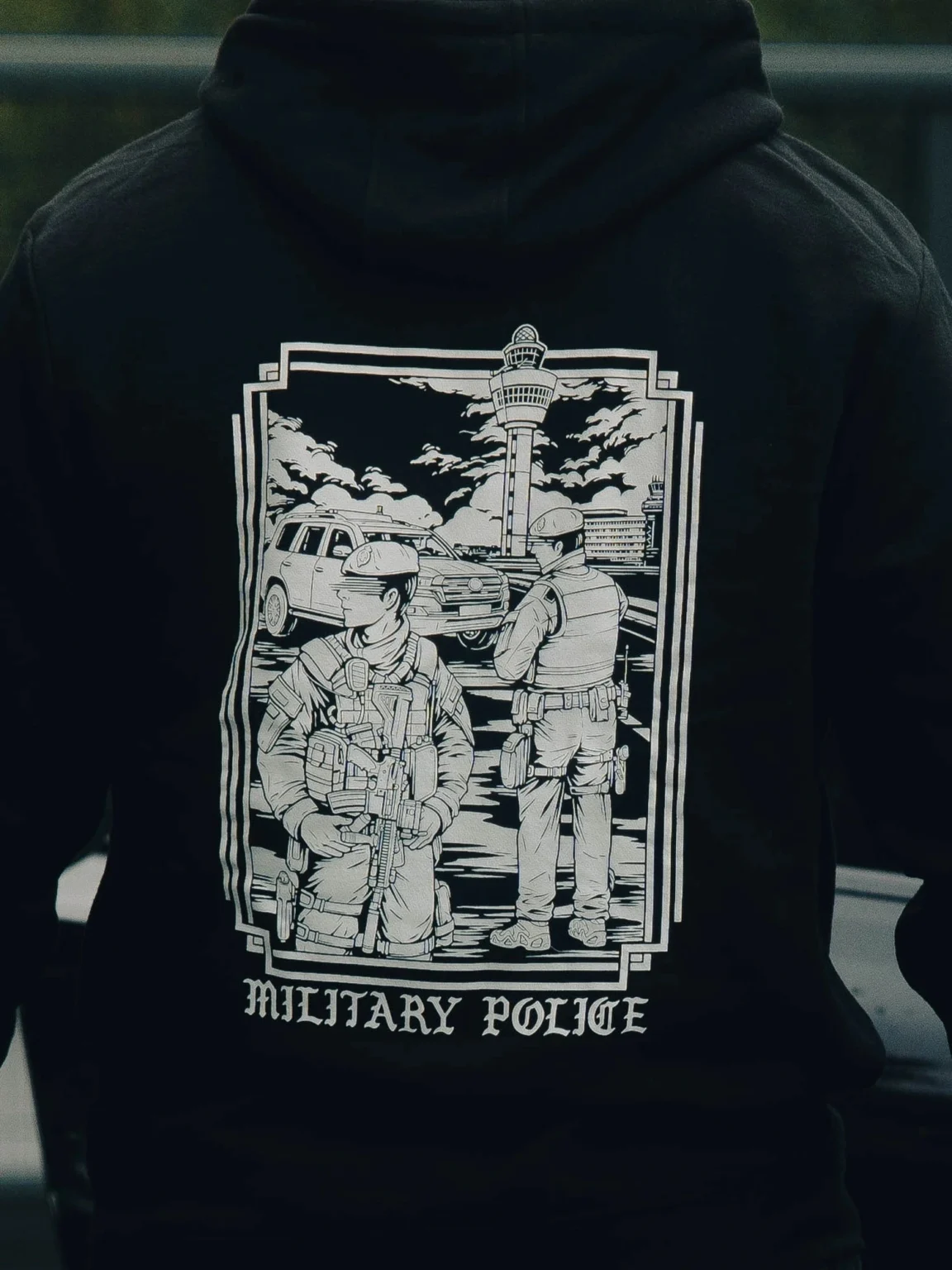 Military Police Hoodie, view 2 by The Trace