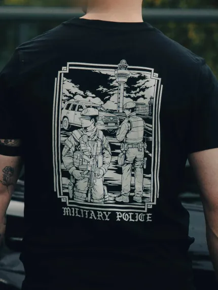 Military Police Tee, view 2 by The Trace
