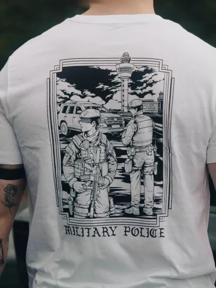 Military Police Tee, view 2 by The Trace