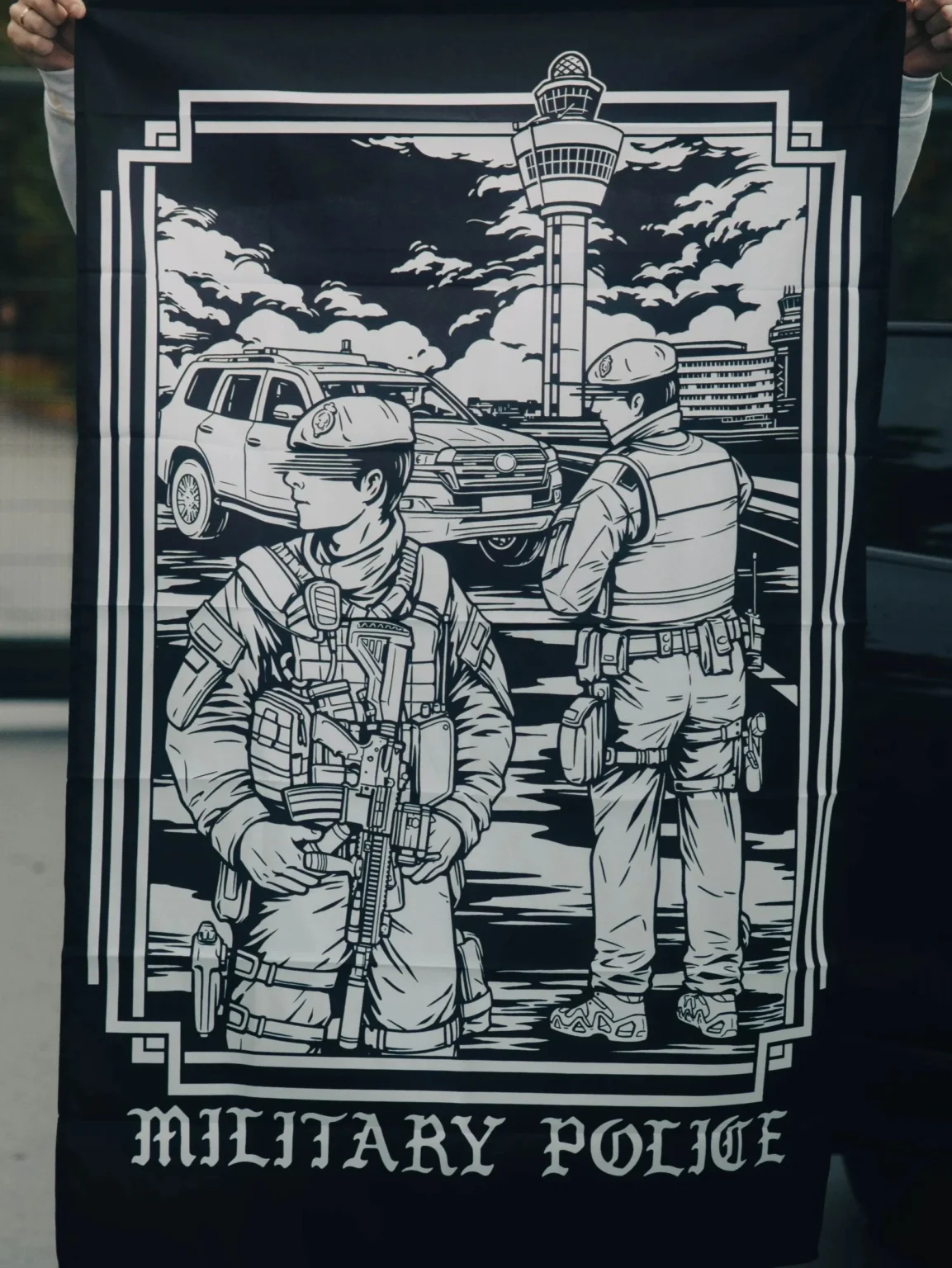 Military Police Flag, view 2 by The Trace