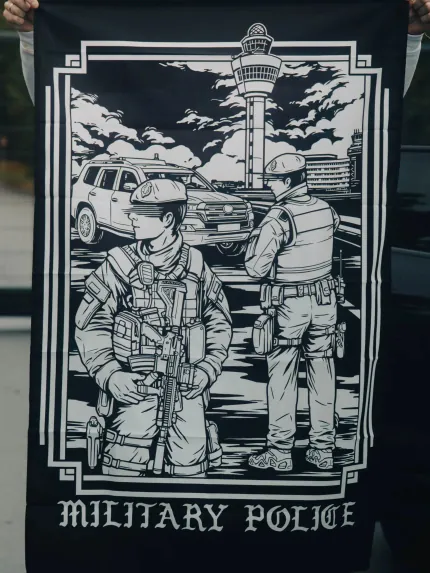 Military Police Flag, view 2 by The Trace
