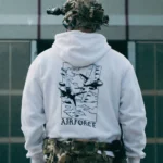 Airforce Hoodie, military apparel by The Trace