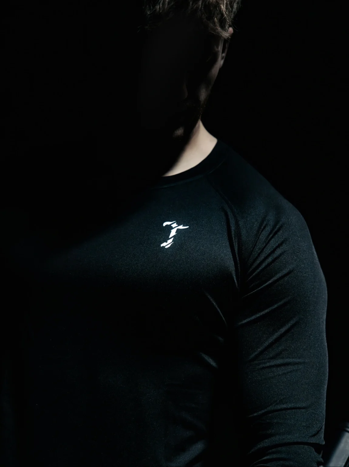 Muscle Fit Longsleeve Tee, view 2 by The Trace