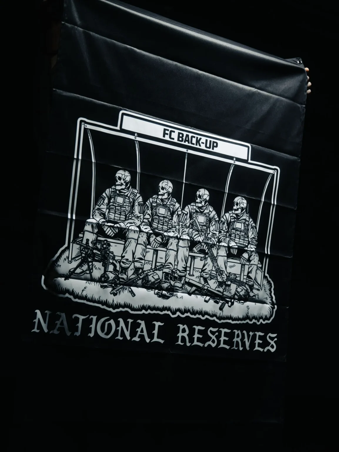 National Reserves Flag side view, military apparel by The Trace