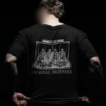 National Reserves T-shirt back print, military apparel by The Trace