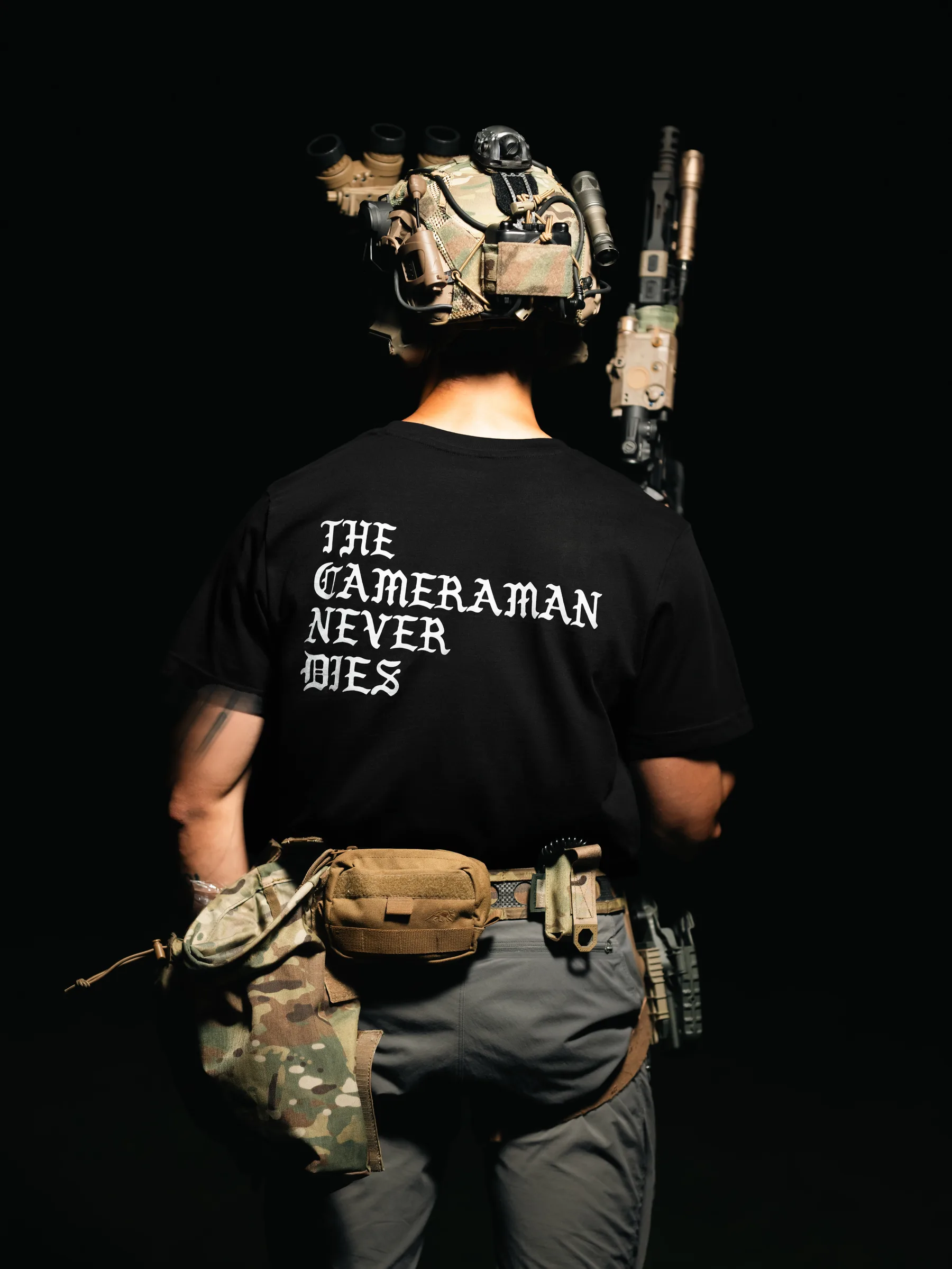 Cameraman Never Dies t-shirt back print