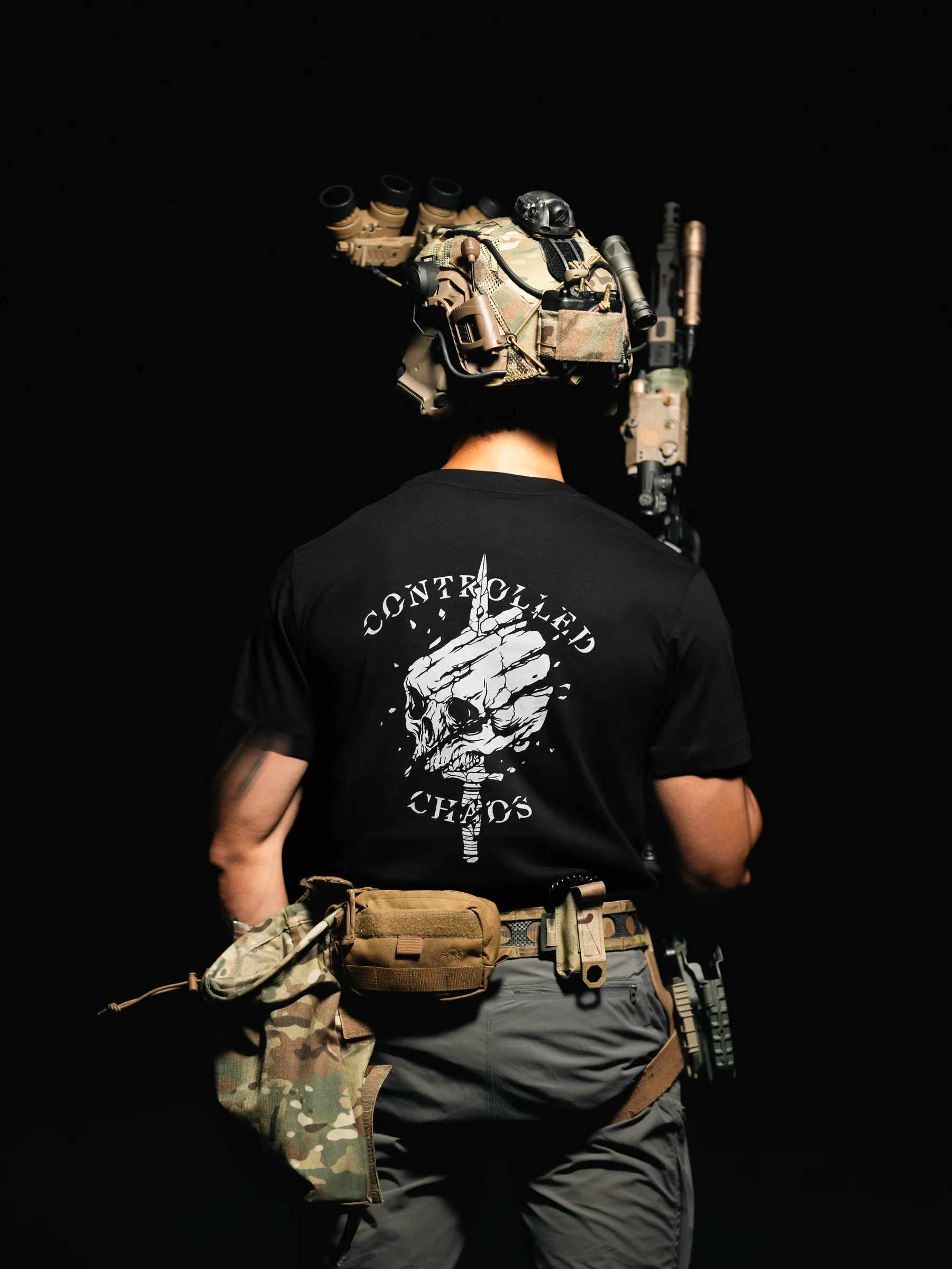 Tier 2 grey t-shirt back print